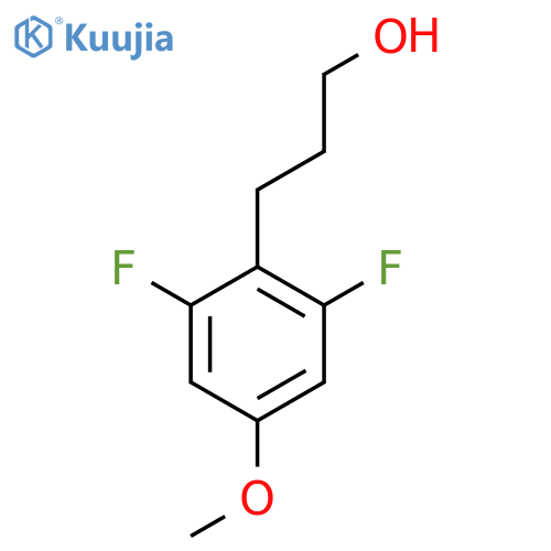 3-(2,6-difluoro-4-methoxyphenyl)propan-1-ol structure