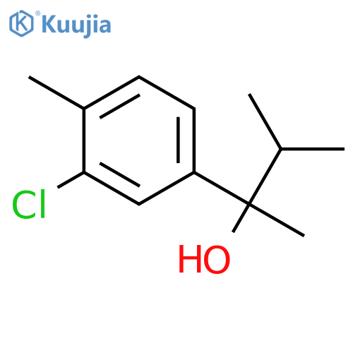 2-(3-chloro-4-methylphenyl)-3-methylbutan-2-ol structure