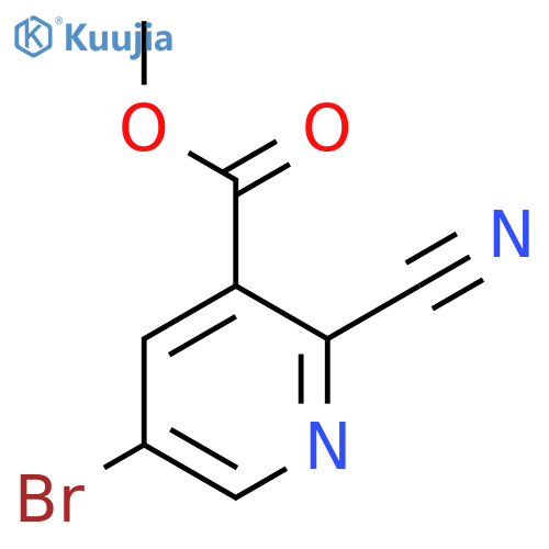 Methyl 5-bromo-2-cyanonicotinate structure