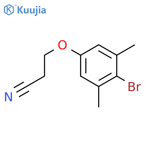 3-(4-bromo-3,5-dimethylphenoxy)propanenitrile structure