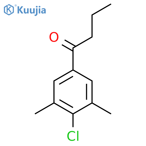 1-(4-Chloro-3,5-dimethylphenyl)butan-1-one structure