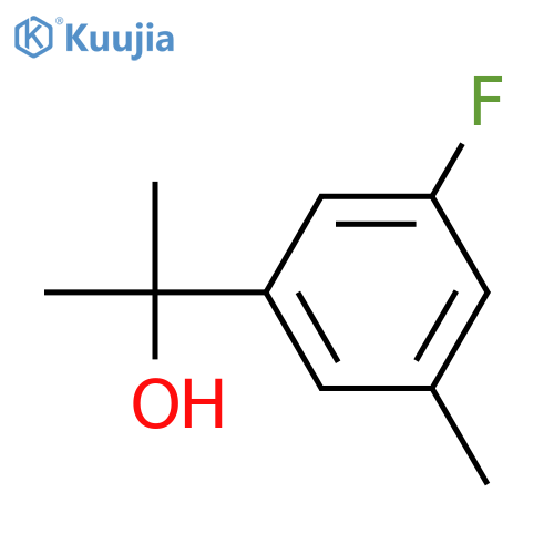 2-(3-fluoro-5-methylphenyl)propan-2-ol structure