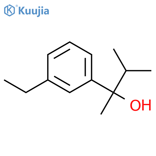 2-(3-ethylphenyl)-3-methylbutan-2-ol structure
