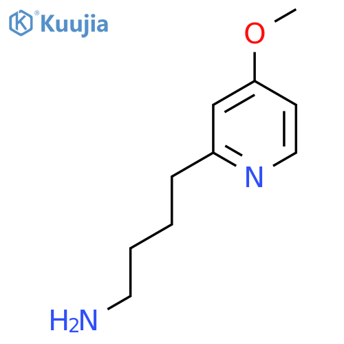 4-(4-methoxypyridin-2-yl)butan-1-amine structure