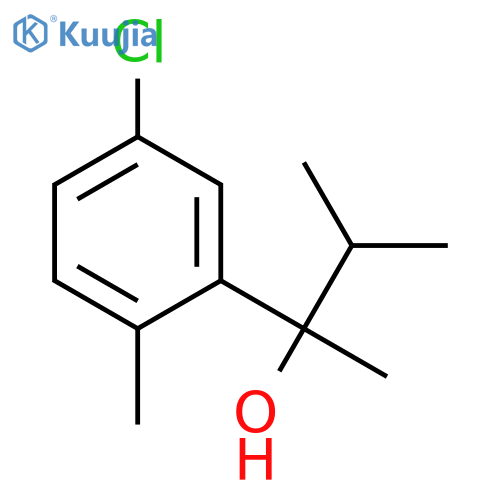 2-(5-chloro-2-methylphenyl)-3-methylbutan-2-ol structure
