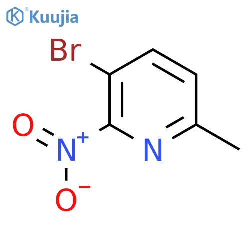 3-Bromo-6-methyl-2-nitropyridine structure