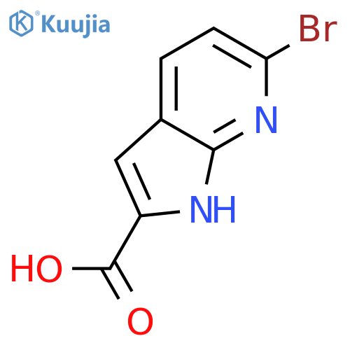 6-Bromo-1H-pyrrolo[2,3-b]pyridine-2-carboxylic acid structure