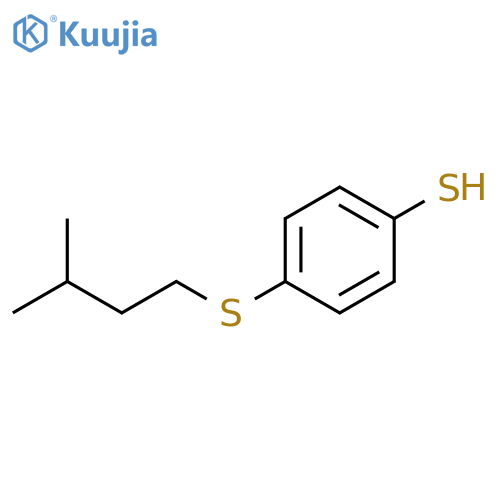 4-(3-methylbutylsulfanyl)benzenethiol structure