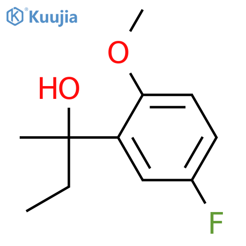 2-(5-fluoro-2-methoxyphenyl)butan-2-ol structure