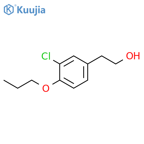 2-(3-chloro-4-propoxyphenyl)ethanol structure