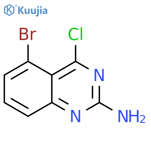5-bromo-4-chloroquinazolin-2-amine structure