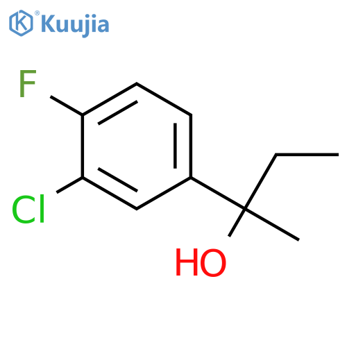 2-(3-chloro-4-fluorophenyl)butan-2-ol structure
