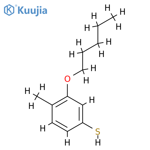 4-methyl-3-pentoxybenzenethiol structure