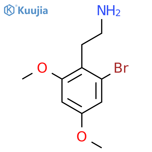 2-(2-bromo-4,6-dimethoxyphenyl)ethan-1-amine structure