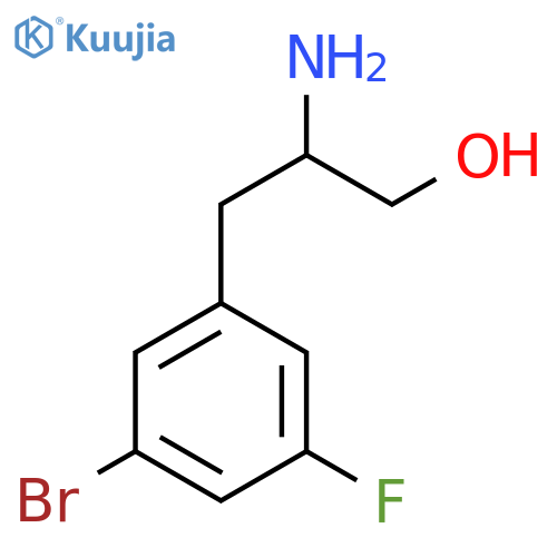 2-amino-3-(3-bromo-5-fluorophenyl)propan-1-ol structure