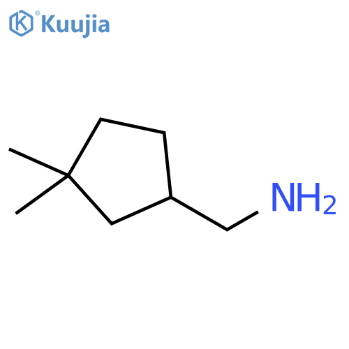 (3,3-dimethylcyclopentyl)methanamine structure