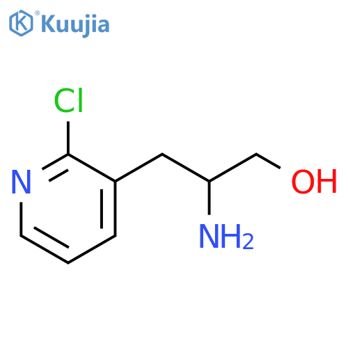 2-amino-3-(2-chloropyridin-3-yl)propan-1-ol structure