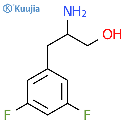 2-amino-3-(3,5-difluorophenyl)propan-1-ol structure