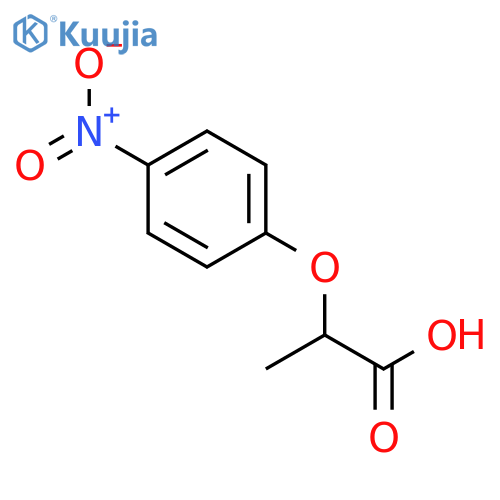 2-(4-Nitrophenoxy)propanoic acid structure
