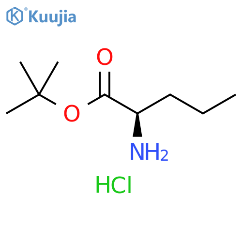 D-Norvaline t-butyl ester hydrochloride structure