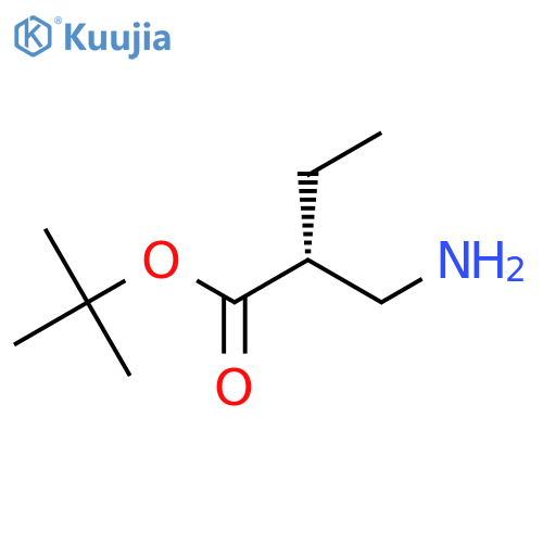 tert-butyl (2R)-2-(aminomethyl)butanoate structure