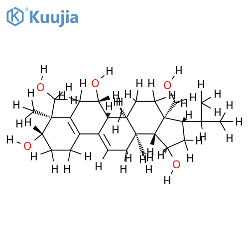 (+)-(3S,4R,7S,8S,13R,14S,17R,18R,19R,21S)-25-norfern-5(10),9-(11)-diene-3,7,19,23,28-pentaol structure