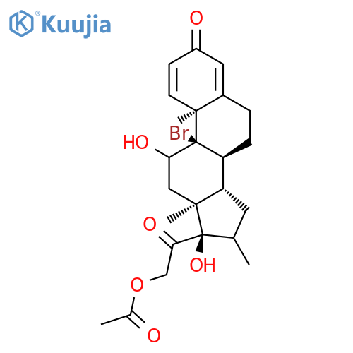 Pregna-1,4-diene-3,20-dione,21-(acetyloxy)-9-bromo-11,17-dihydroxy-16-methyl-, (11b,16a)- (9CI) structure