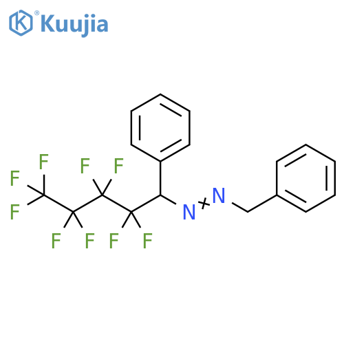 Diazene, (2,2,3,3,4,4,5,5,5-nonafluoro-1-phenylpentyl)(phenylmethyl)- structure
