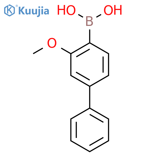 (2-methoxy-4-phenylphenyl)boronic acid structure