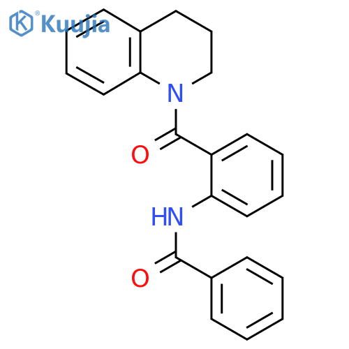 N-2-(1,2,3,4-tetrahydroquinoline-1-carbonyl)phenylbenzamide structure
