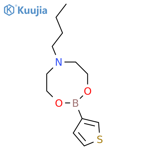 6-Butyl-2-(3-thienyl)-1,3,6,2-dioxazaborocane structure