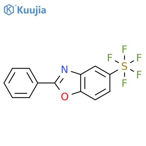 2-Phenyl-5-(pentafluorosulfanyl)benzooxazole structure
