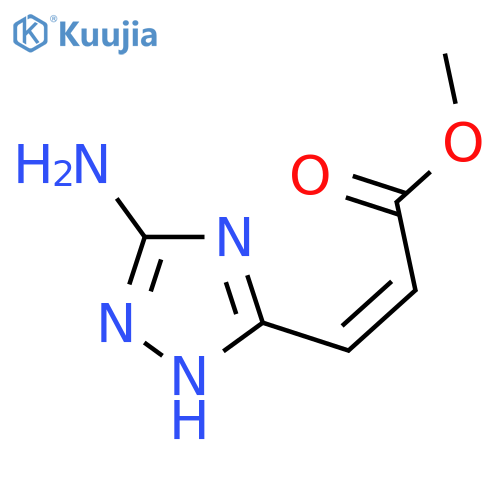 Methyl (2Z)-3-(5-amino-1H-1,2,4-triazol-3-yl)acrylate structure