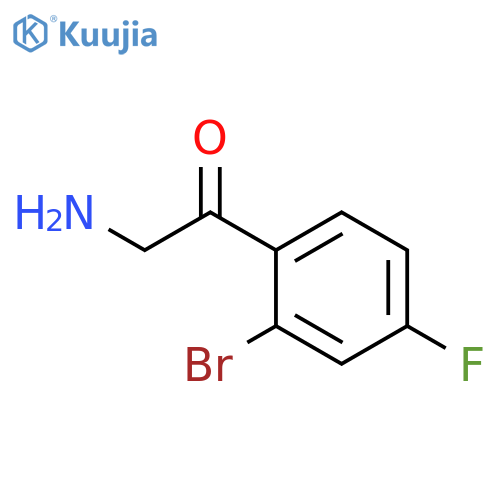 2-amino-1-(2-bromo-4-fluorophenyl)ethan-1-one structure