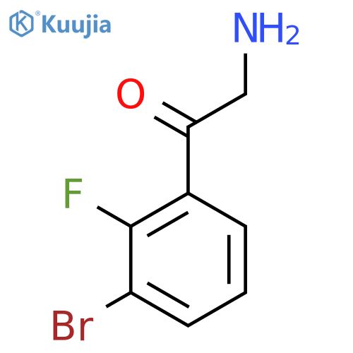 2-amino-1-(3-bromo-2-fluorophenyl)ethan-1-one structure