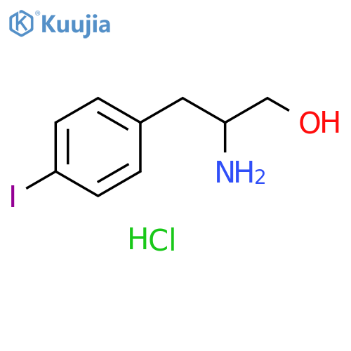 2-Amino-3-(4-iodophenyl)propan-1-ol hydrochloride structure