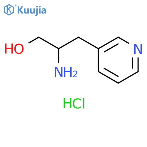 2-amino-3-(pyridin-3-yl)propan-1-ol hydrochloride structure