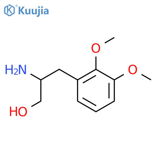 2-amino-3-(2,3-dimethoxyphenyl)propan-1-ol structure