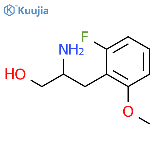 2-amino-3-(2-fluoro-6-methoxyphenyl)propan-1-ol structure