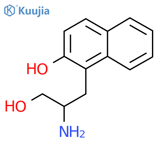 1-(2-amino-3-hydroxypropyl)naphthalen-2-ol structure