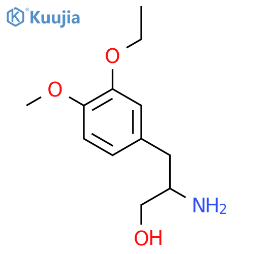 2-amino-3-(3-ethoxy-4-methoxyphenyl)propan-1-ol structure