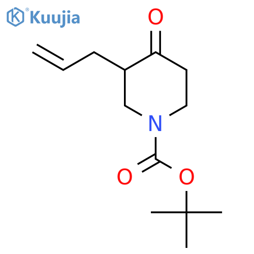 tert-butyl 3-allyl-4-oxopiperidine-1-carboxylate structure