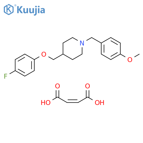 Piperidine, 4-[(4-fluorophenoxy)methyl]-1-[(4-methoxyphenyl)methyl]-, (2Z)-2-butenedioate (1:1) structure