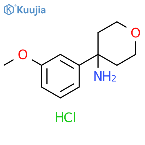 4-(3-Methoxyphenyl)oxan-4-amine hydrochloride structure