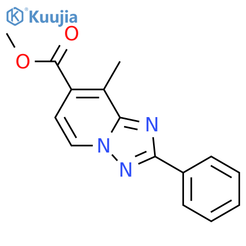 Methyl 8-methyl-2-phenyl-[1,2,4]triazolo[1,5-A]pyridine-7-carboxylate structure