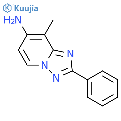 8-Methyl-2-phenyl-[1,2,4]triazolo[1,5-A]pyridin-7-amine structure