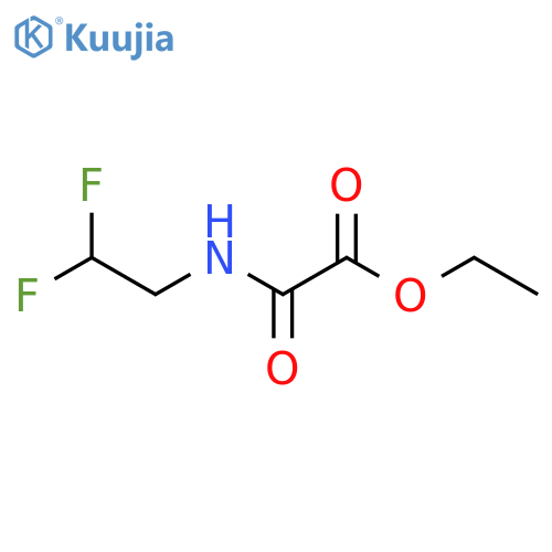 ethyl (2,2-difluoroethyl)carbamoylformate structure