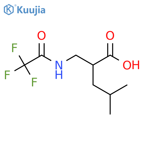 4-methyl-2-(trifluoroacetamido)methylpentanoic acid structure