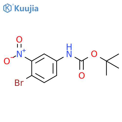 tert-Butyl (4-bromo-3-nitrophenyl)carbamate structure