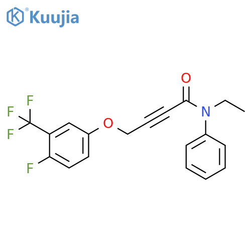 2-Butynamide, N-ethyl-4-[4-fluoro-3-(trifluoromethyl)phenoxy]-N-phenyl- structure